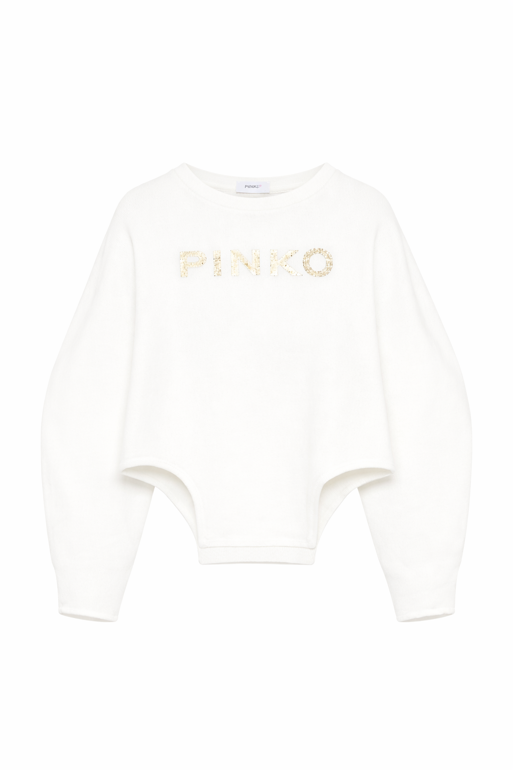 Felpa per bambina Pinko Kids bianca con stampa logo KFFE0290FF016 1071 PINKO KIDS