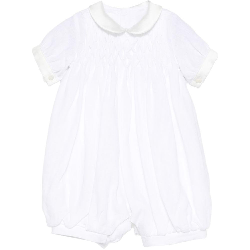 Tutina per neonati La Stupenderia bianco con colletto alla Peter Pan 2CBPG51 D00 LA STUPENDERIA KIDS