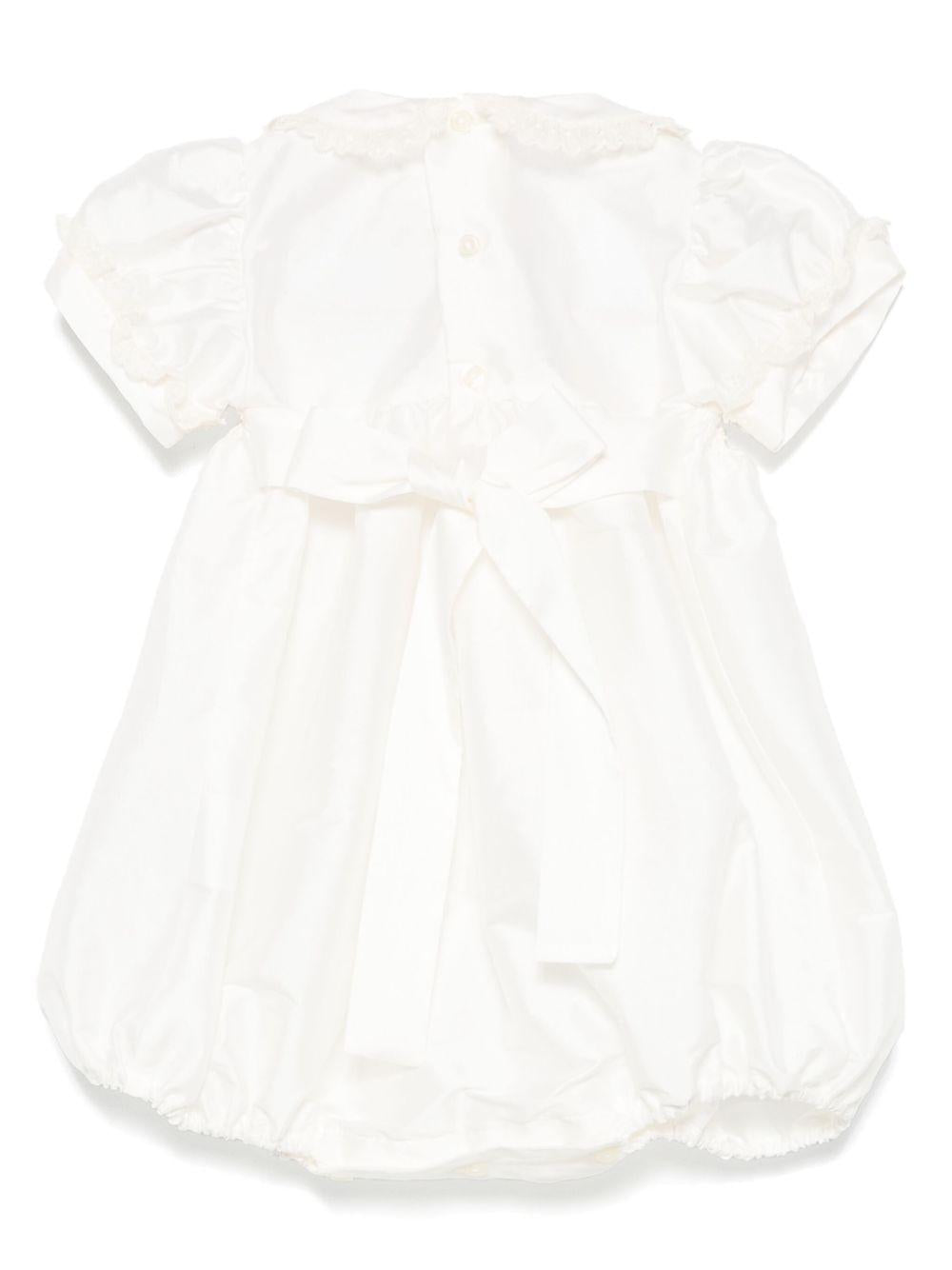 Tutina per neonata Mariella Ferrari bianco con arricciatura PLZ21 074 MARIELLA FERRARI