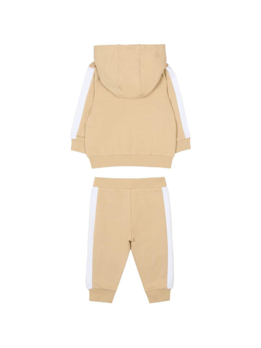 Tuta sportiva per neonato Boss Kids beige con motivo a righe J53051 249 BOSS KIDS