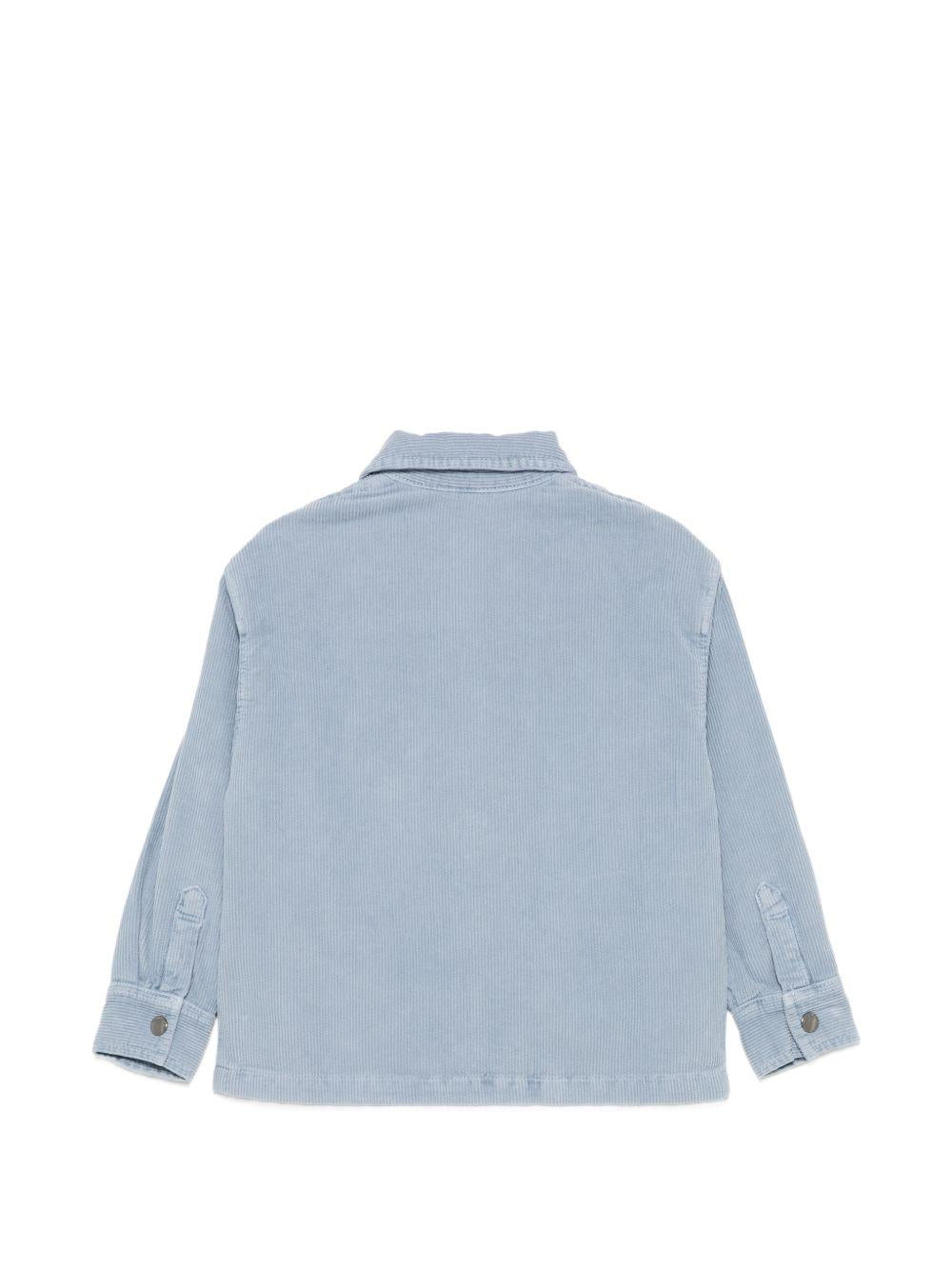 Giacca per bambino Emporio Armani Kids azzurro chiaro con colletto classico EB001428 AF26401 U9366 EMPORIO ARMANI KIDS