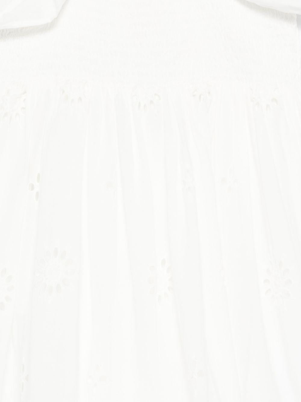 Abito Anaya per bambina Louise Misha bianco con rifinitura a ruches GRI-S26-L0133 OFF WHITE LOUISE MISHA KIDS