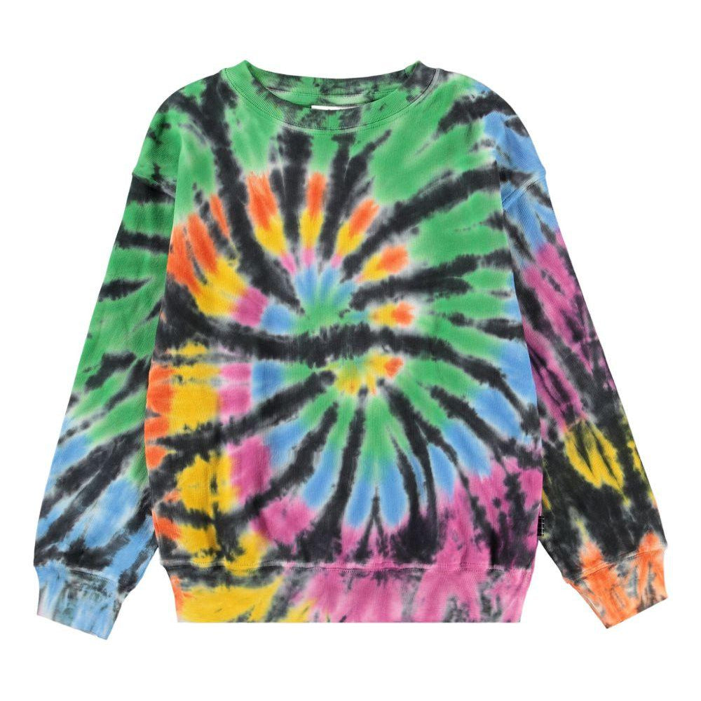 Felpa Memphis per bambino Molo multicolore con fantasia tie-dye 6S26J209 5984 MOLO KIDS