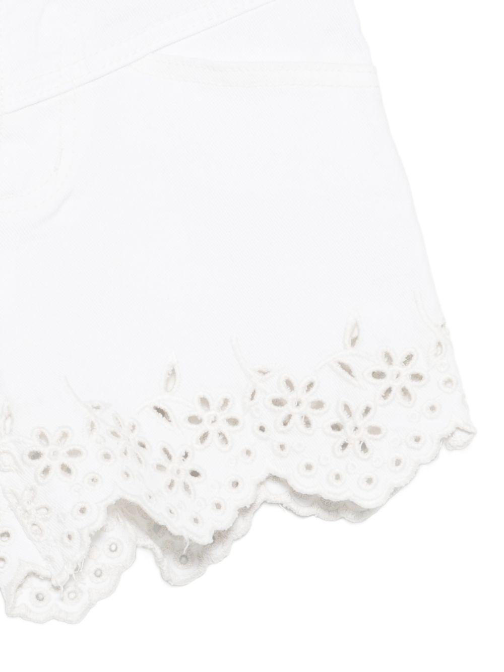 Shorts per bambina Molo bianco con dettaglio occhiello 2S26H116 5636 MOLO KIDS