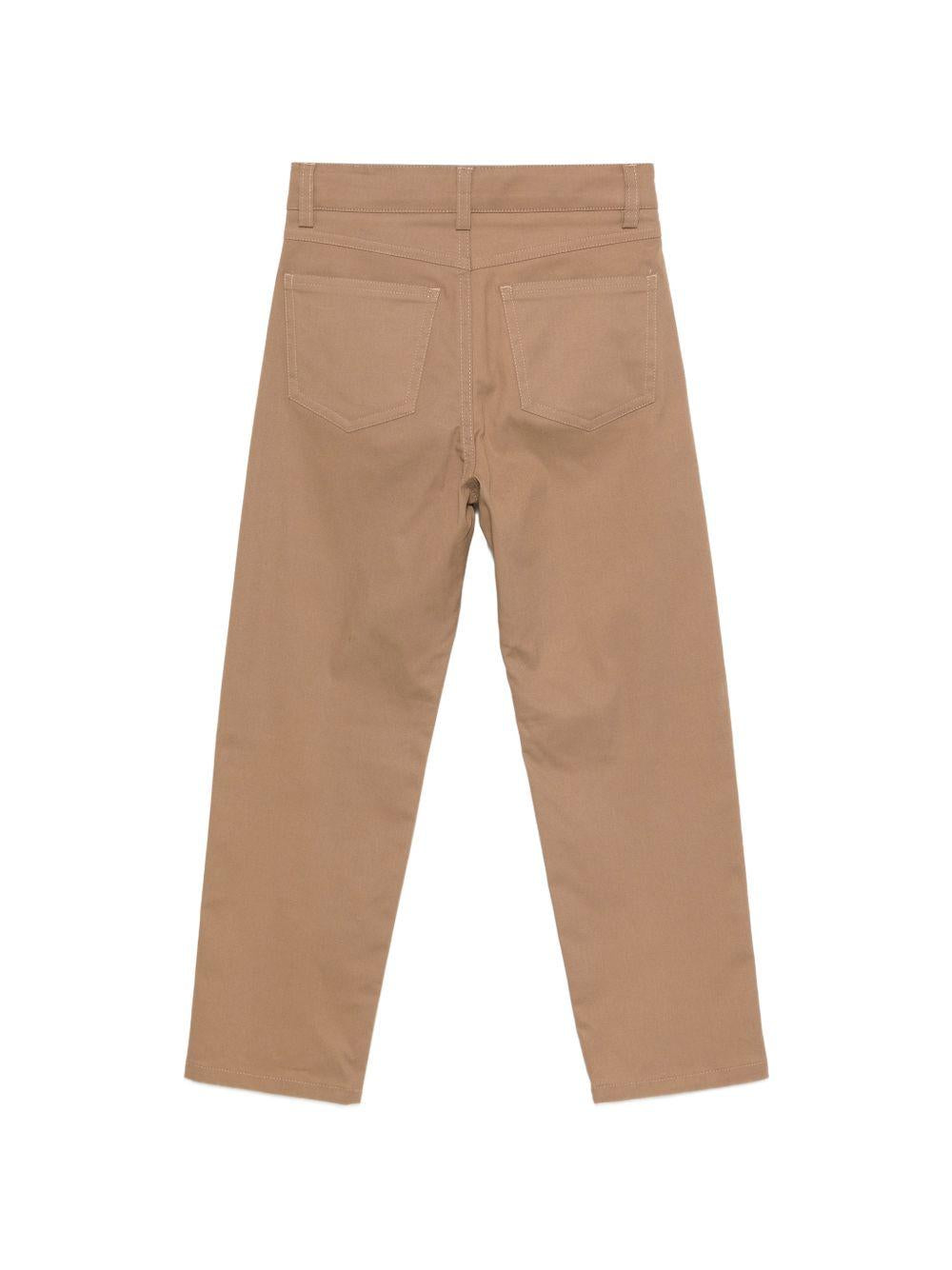 Pantaloni per bambino Balmain Kids marroni con design a cinque tasche BY6R40 G0197 315 BALMAIN KIDS