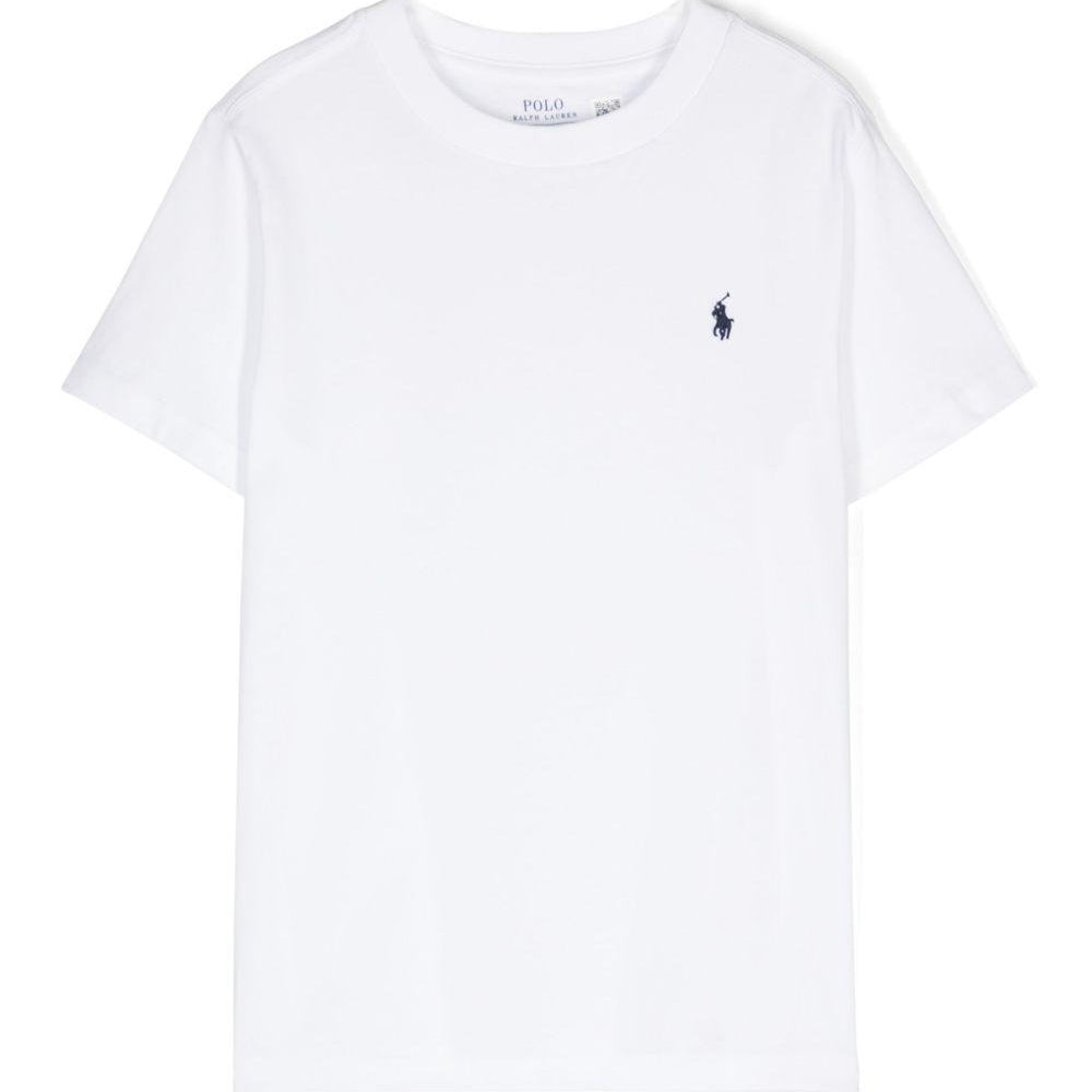 T-shirt per bambino Polo Ralph Lauren Kids bianca con caratteristico motivo Polo Pony 322832904 035 Ralph Lauren kids