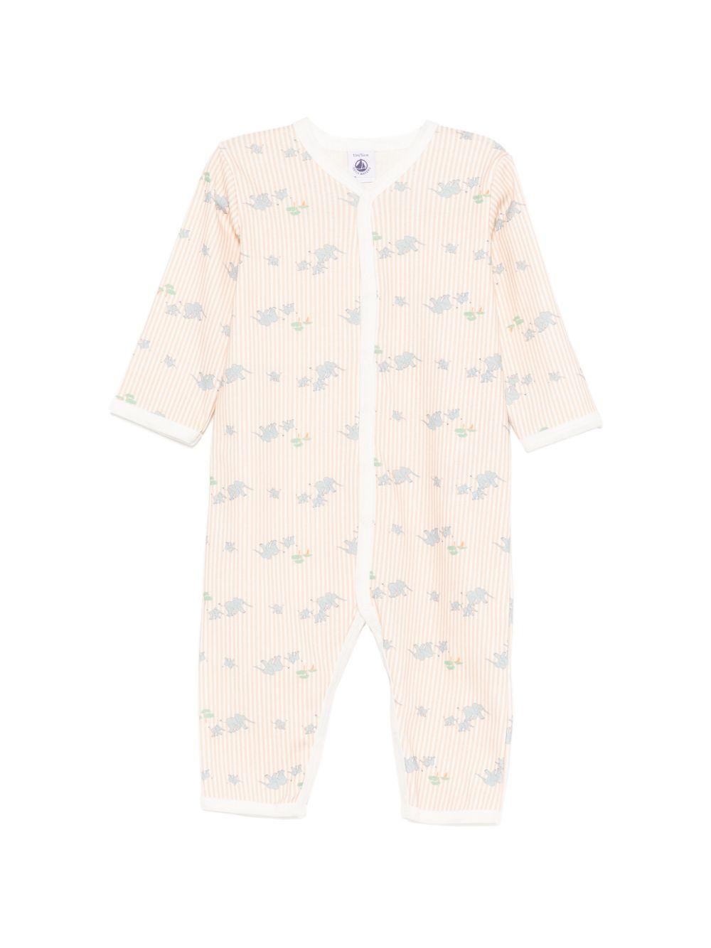 Tutina per neonato Petit Bateau multicolor con design a righe A0FSC 01 PETIT BATEAU KIDS