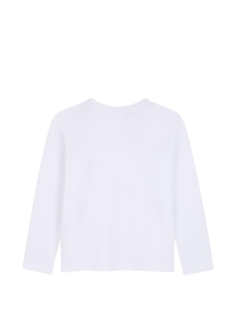 T-shirt per bambino Givenchy Kids bianca con stampa logo sul davanti H31321 10P GIVENCHY KIDS