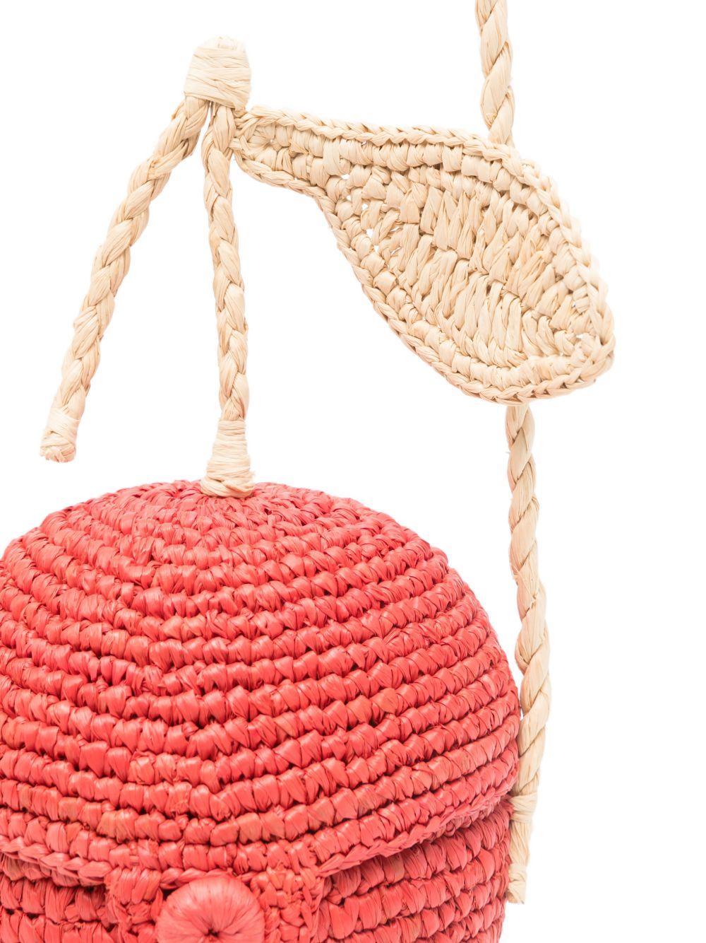 Borsa per bambina Bonpoint rossa a forma di ciliegia S06GBAW00013 051A BONPOINT KIDS