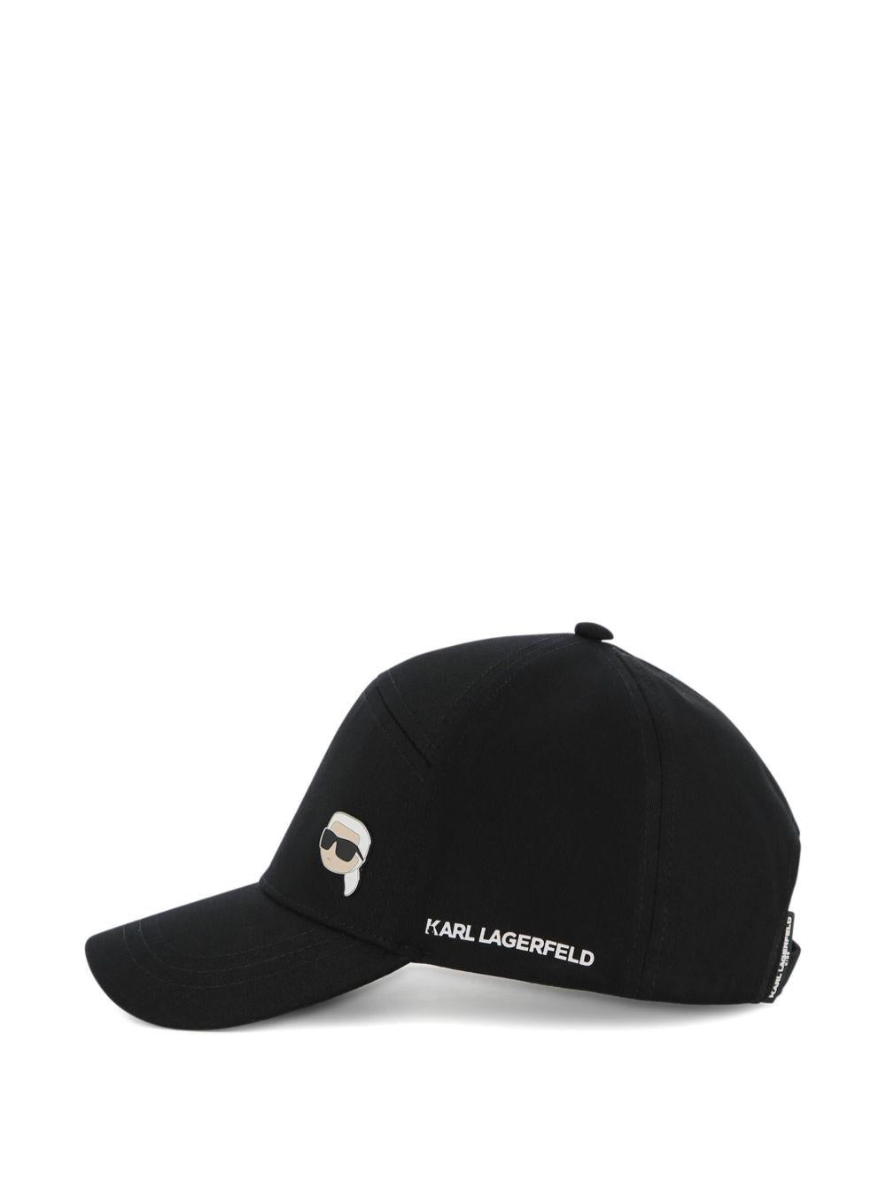 Berretto per bambini Karl Lagerfeld Kids nero con dettaglio logo Z31217 09B KARL LAGERFELD KIDS