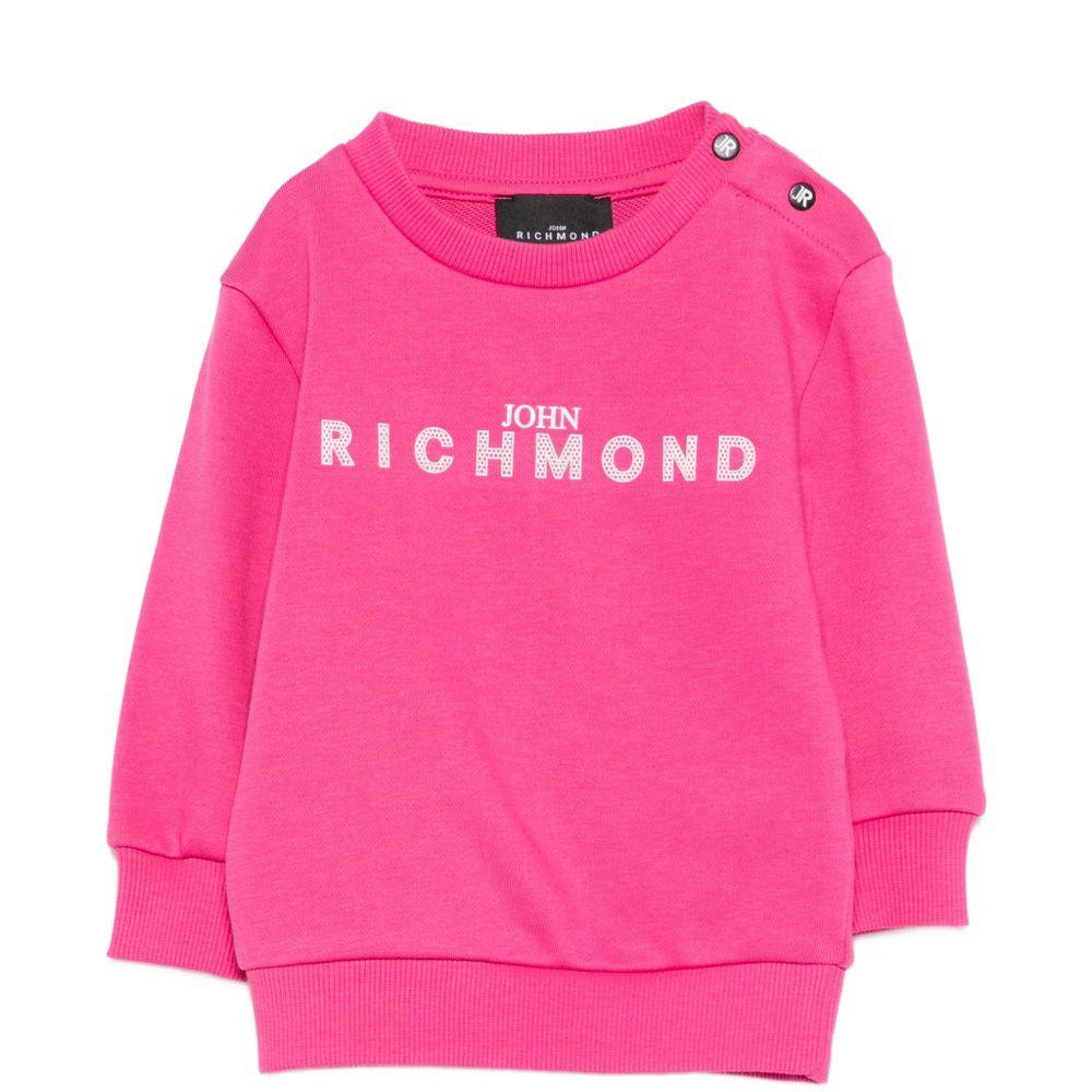 Felpa per bambina John Richmond Junior fucsia con logo sul davanti RIP26036FE FUCHSIA PURPLE JOHN RICHMOND KIDS