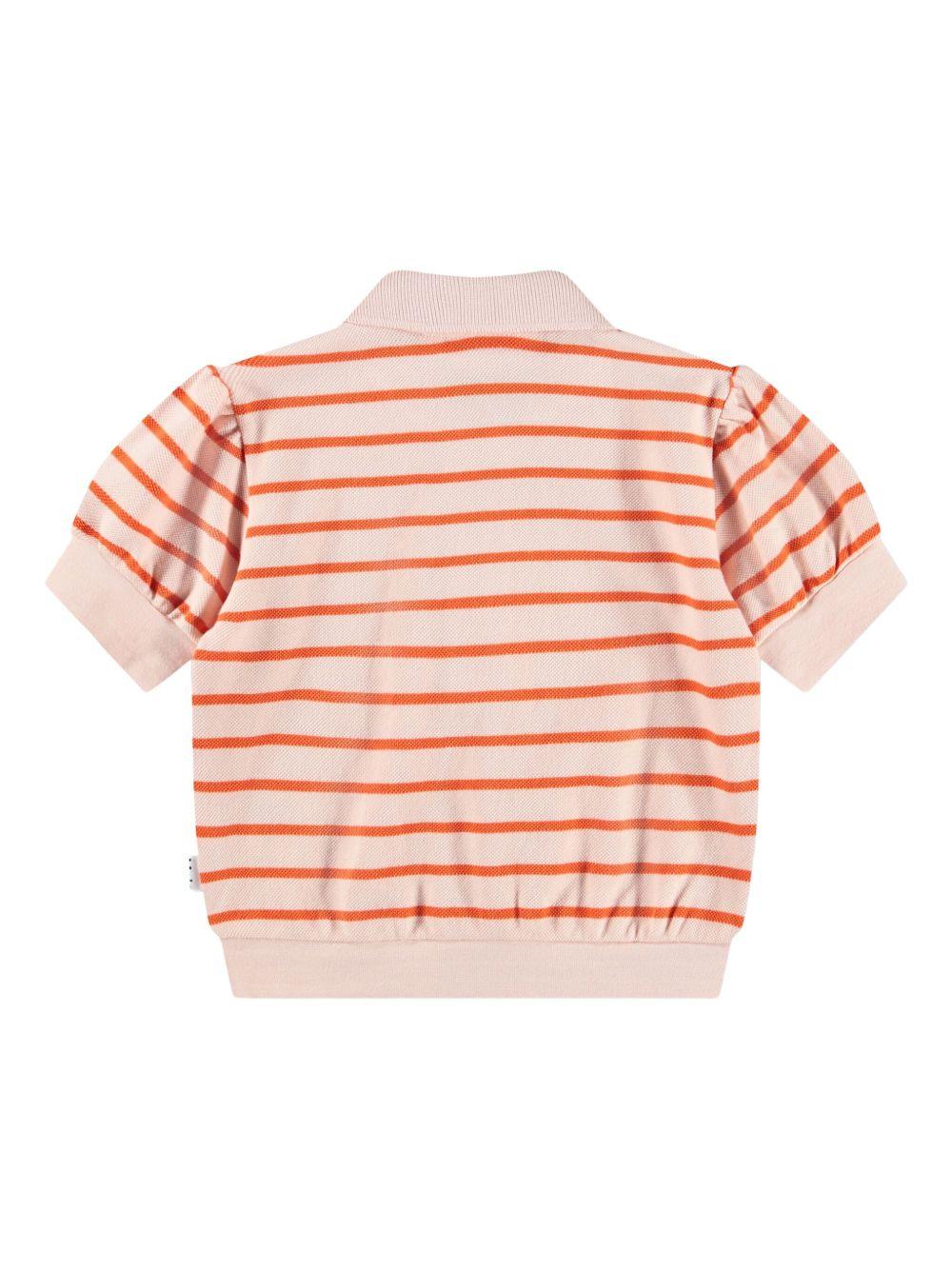 T-shirt Raki per bambina Molo rosa con design a righe 2S26A221 9491 MOLO KIDS