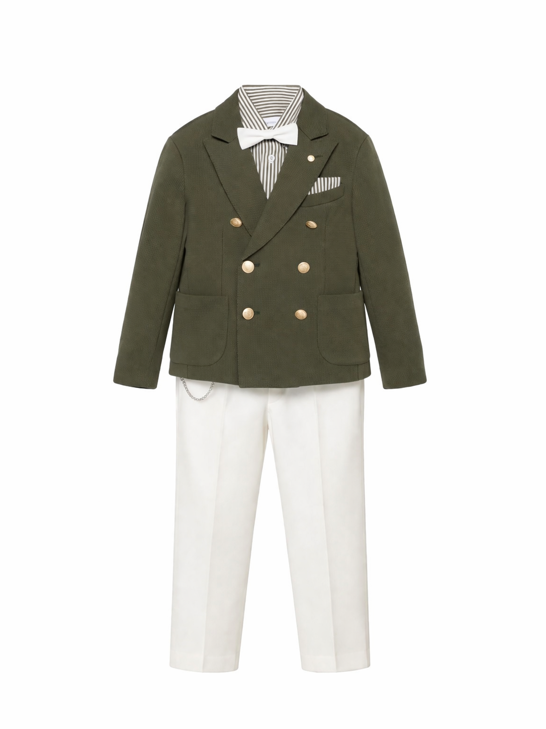 Completo per bambino Colorichiari verde con revers a punta MJ508369 4906 39 COLORICHIARI