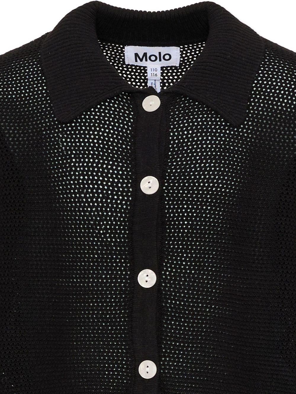 Maglione per bambino Molo nero con trama traforata 2S26K311 0099 MOLO KIDS