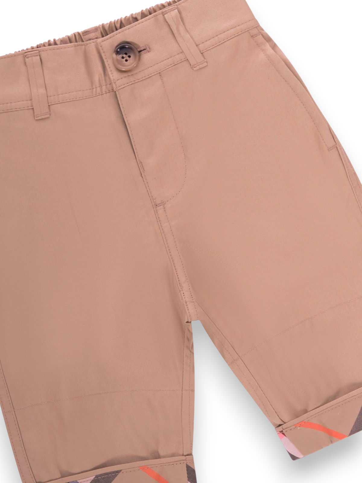 Pantaloni per neonato Burberry Kids beige con caratteristico motivo Vintage Check 8121240 B9719 BURBERRY KIDS