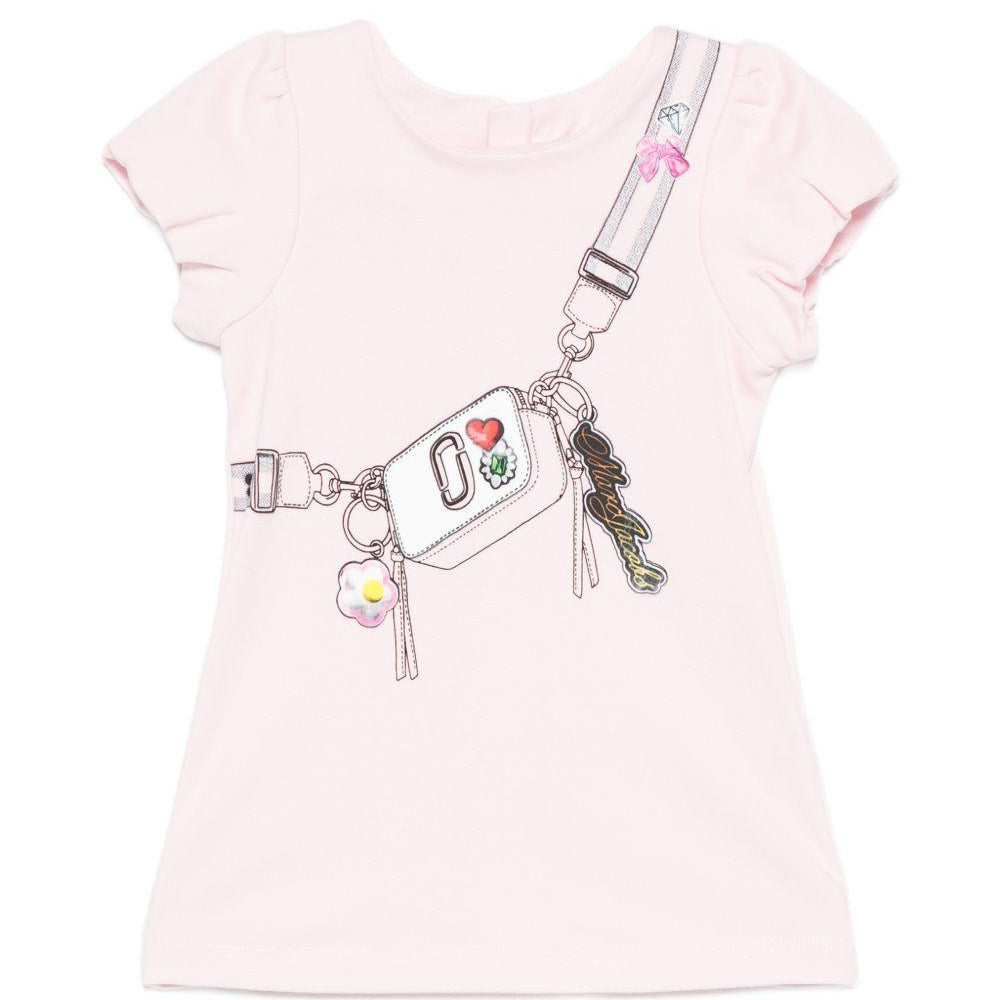 Abito per neonata The Marc Jacobs Kids rosa con maniche a ruches W60809 475 THE MARC JACOBS KIDS