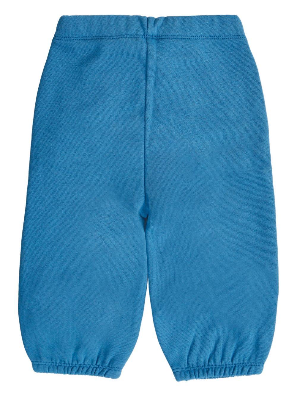Pantaloni per neonato Stella McCartney Kids blu con stampa grafica TX6530 Z0453 60P STELLA McCARTNEY KIDS