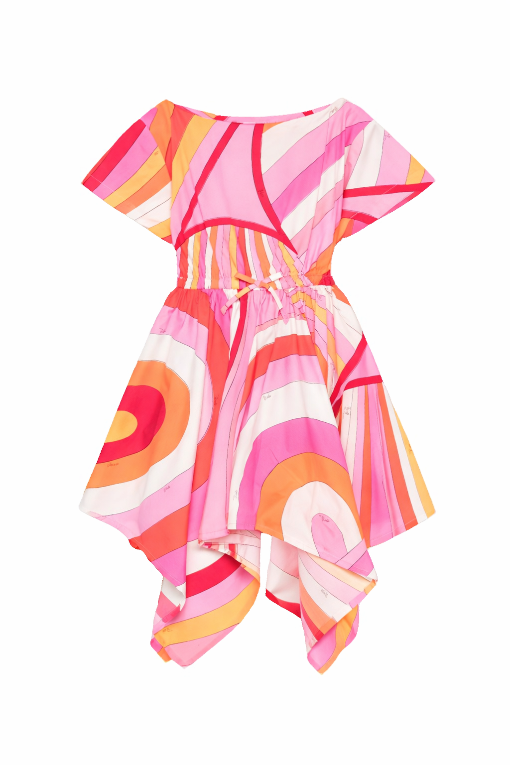 Abito per bambina Emilio Pucci Junior multicolore con stampa grafica all-over PY1A11 P0585 50EAR EMILIO PUCCI KIDS