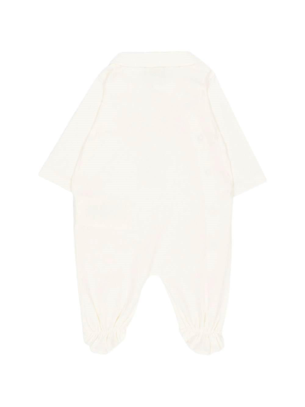 Set tutina, berretto e bavaglino per neonati Fendi Kids bianco con stampa orsetto BUK167 ST8 F0TU9 FENDI KIDS