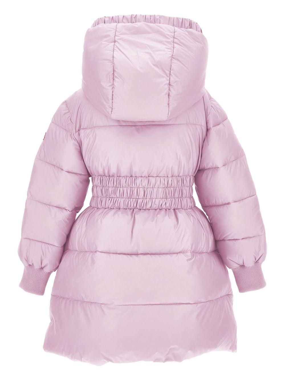 Piumino per bambina Monnalisa rosa con cappuccio 17F102 6021 0094 MONNALISA