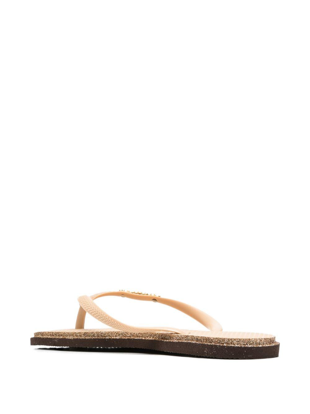 Infradito da donna Havaianas beige con dettagli glitter 4150157 1859 HAVAIANAS
