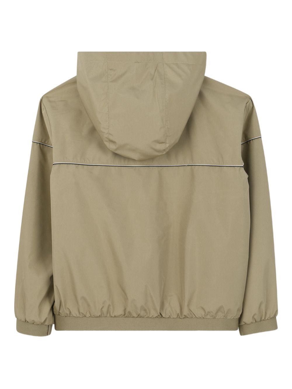 Giubbino da bambino Boss Kids beige con cappuccio e zip J52996 295 BOSS KIDS