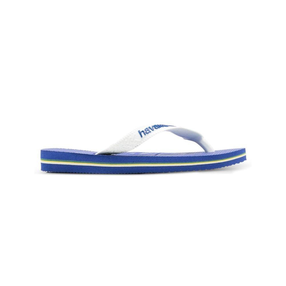 Infradito per bambino Havaianas Kids blu/bianco con logo sul davanti 4110850 2711 HAVAIANAS KIDS