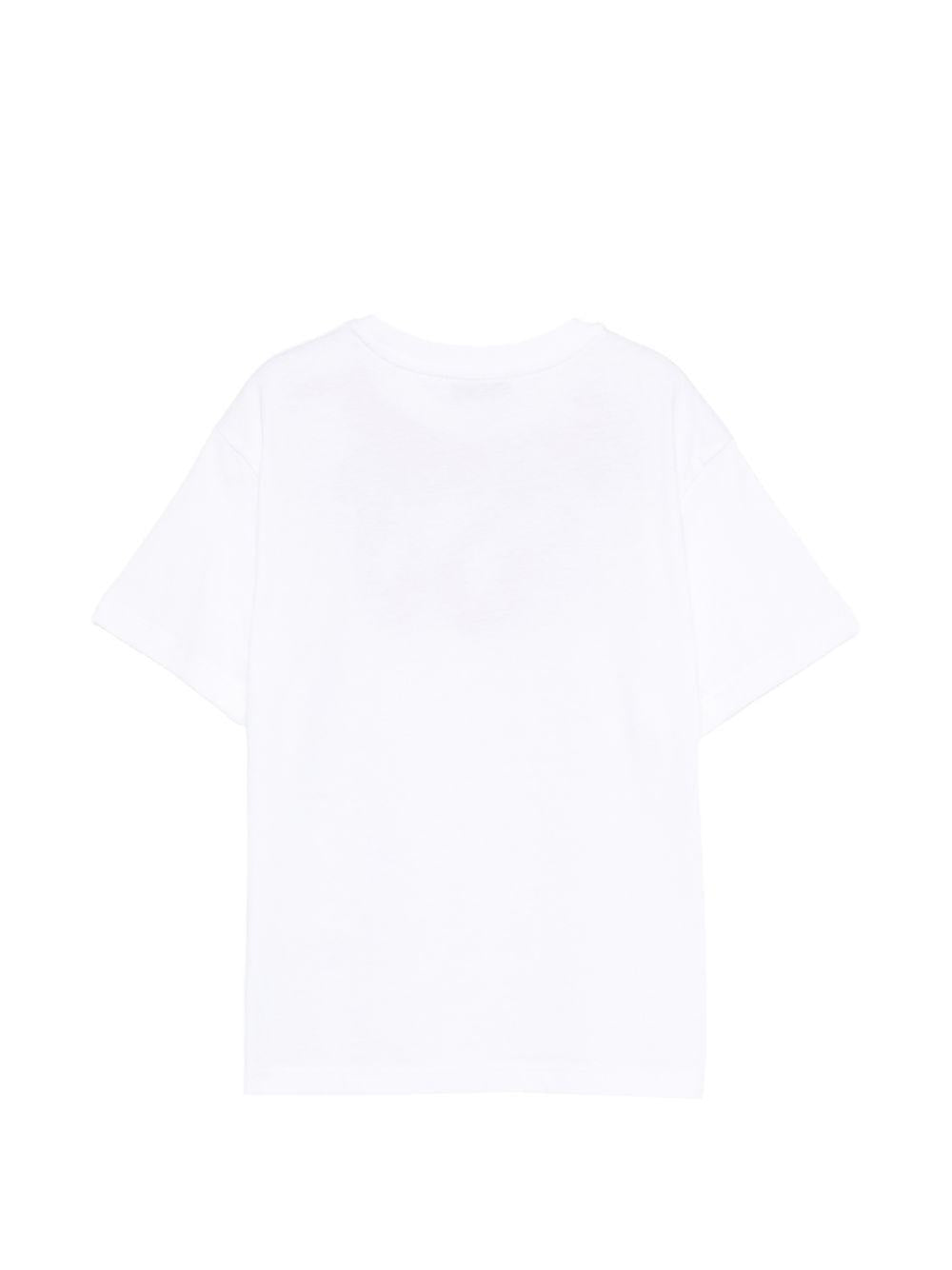 T-shirt per bambino MSGM Kids bianca con stampa grafica S6MSJUTH222 001/06 MSGM KIDS
