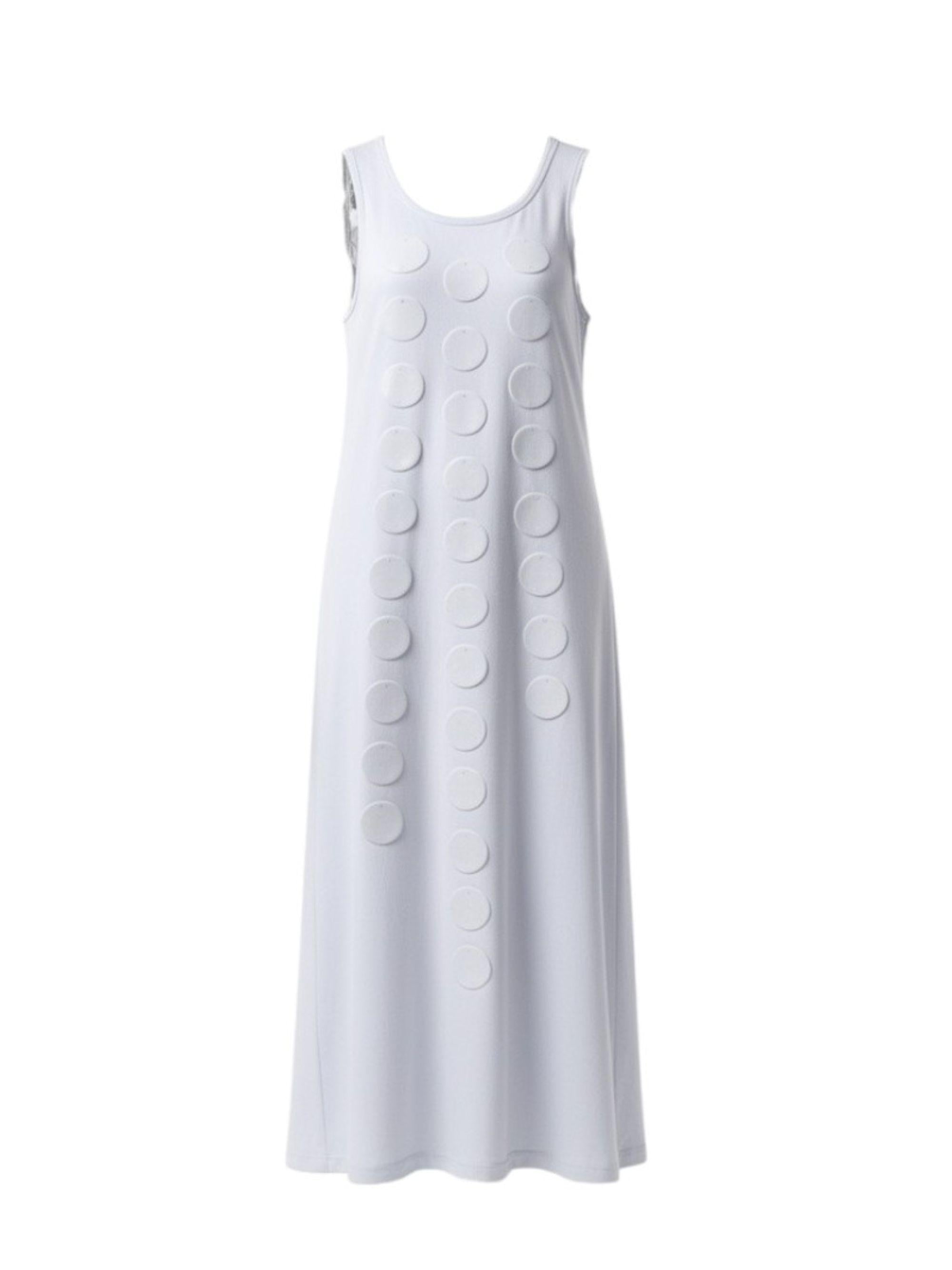 Abito per bambina MSGM Kids bianchi con dettagli a pois S6MSJGDR101 001 MSGM KIDS