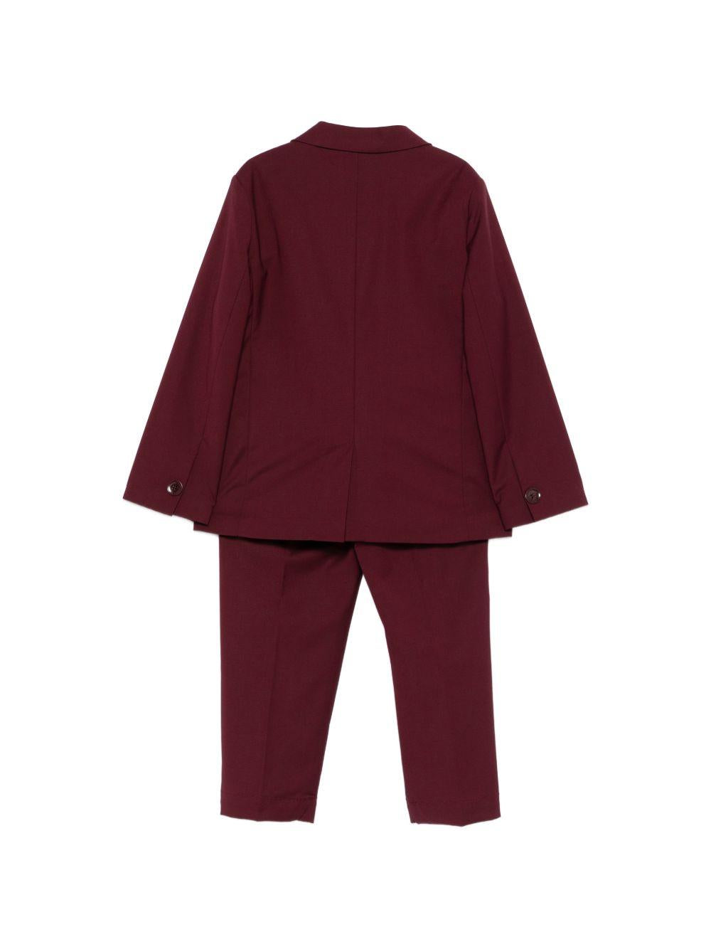 Completo per bambino Paolo Pecora Kids rosso ciliegia modello doppiopetto PP4212 CHERRY PAOLO PECORA KIDS