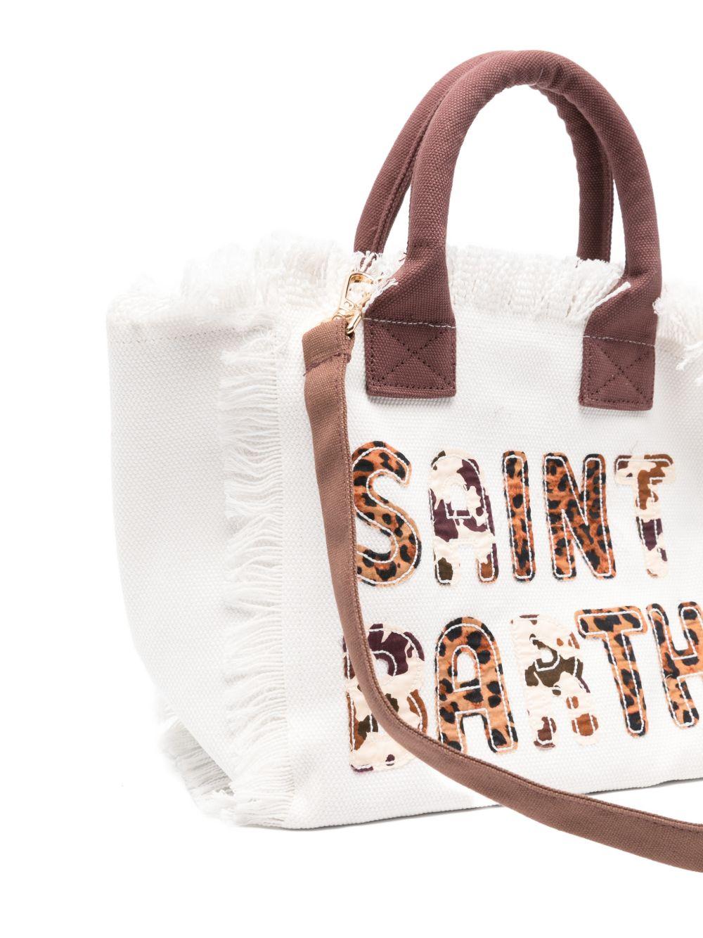 Borsa tote Colette MC2 Saint Barth bianca con applicazione con lettere COL0001 00326L MC2 ST. BARTH KIDS