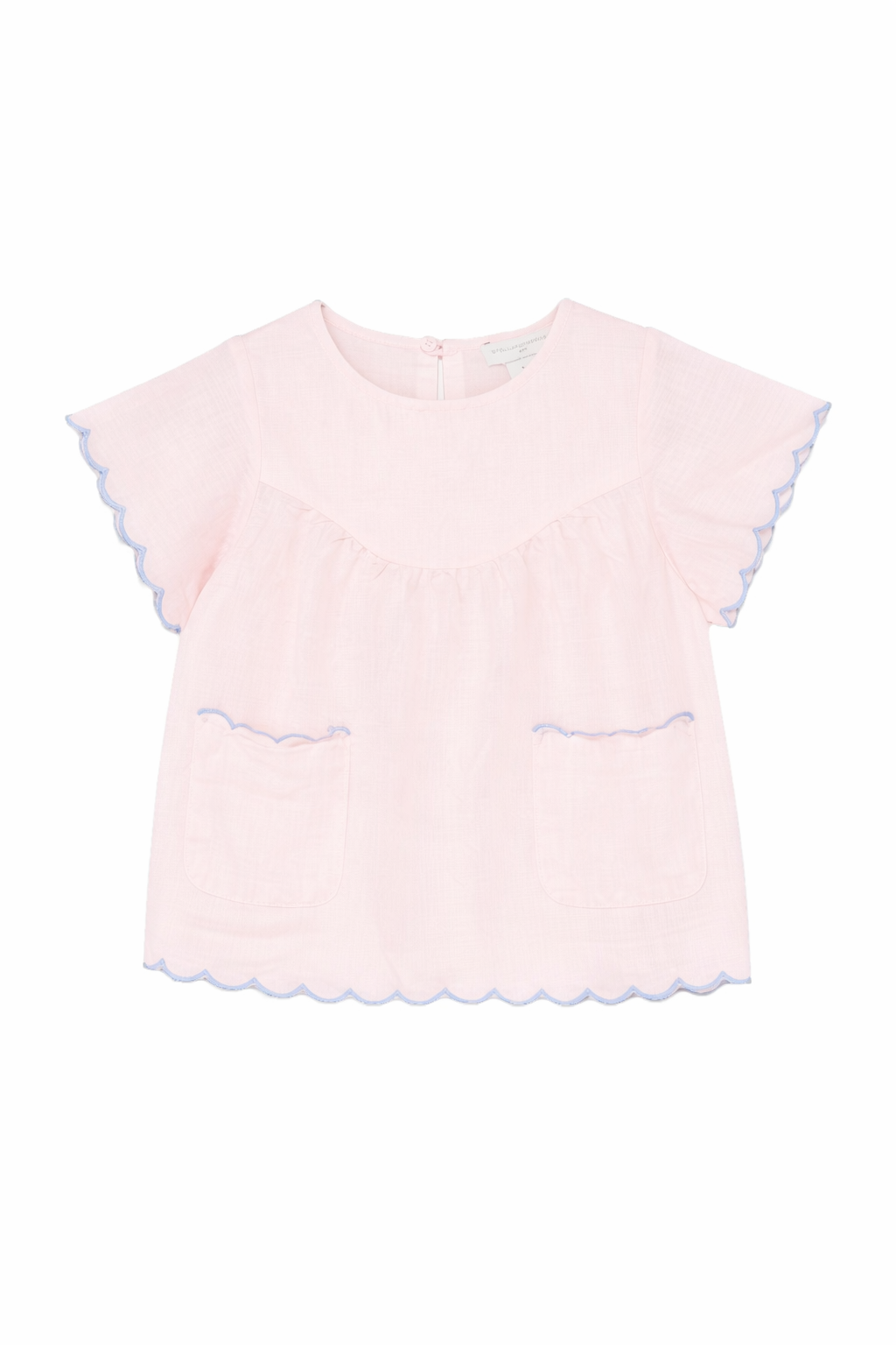 Top per bambina Stella McCartney Kids rosa con orlo a smerlo TY5B01 Z0138 51R STELLA McCARTNEY KIDS