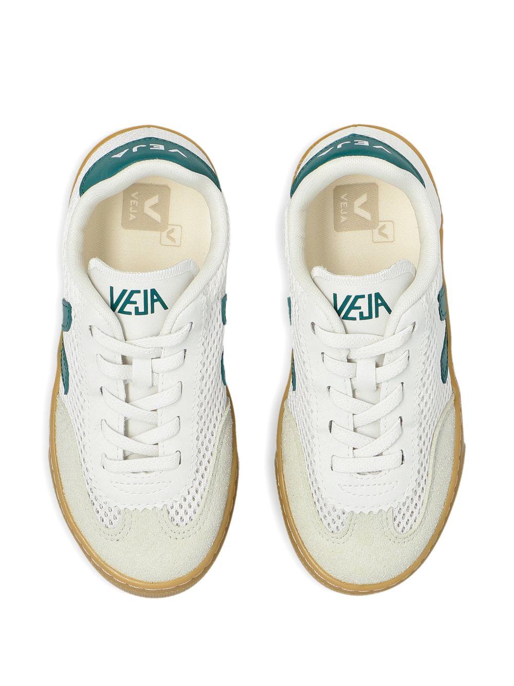 Sneakers per bambini VEJA Kids bianche con applicazione logo SY2221522 WHITE BRITANNY NATURAL VEJA KIDS