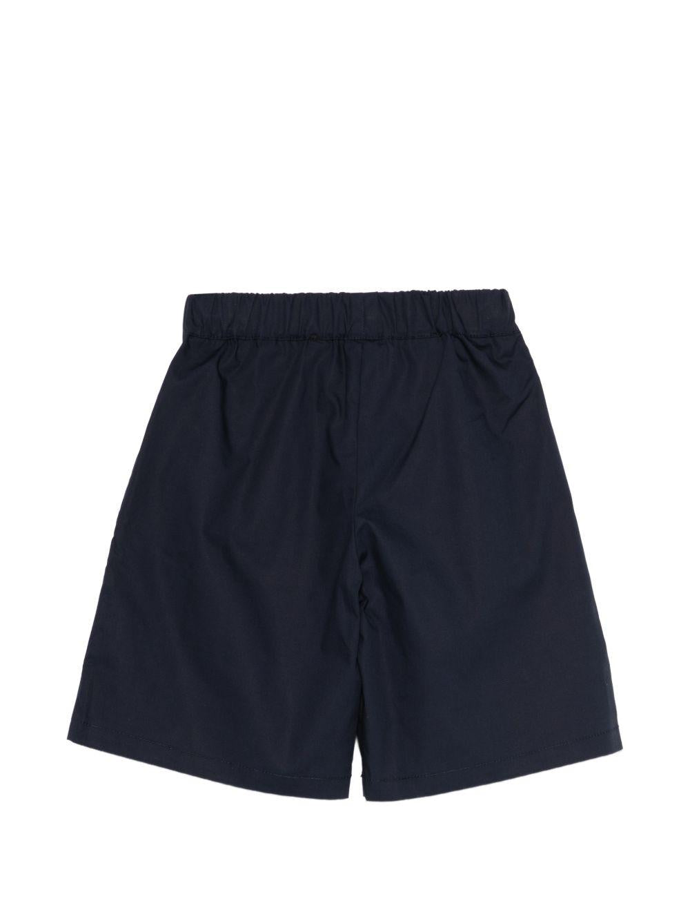Shorts per bambino DONDUP Kids blu con logo ricamato DMBE0280CA032 4005 DONDUP KIDS