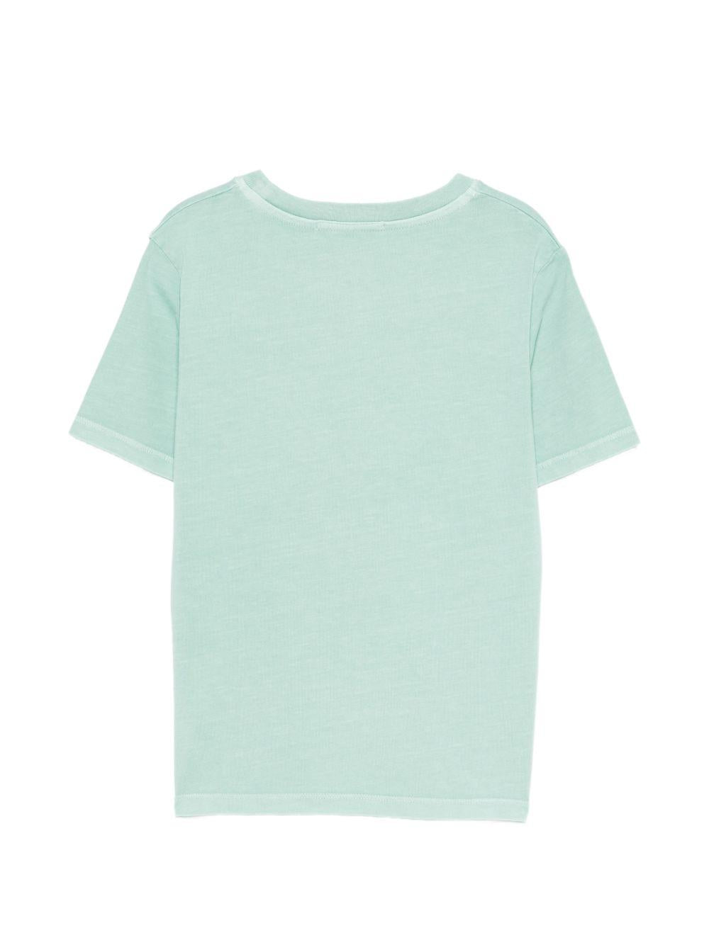 T-shirt per bambino MC2 Saint Barth Kids verde chiaro con stampa a rilievo POT0002 01230L MC2 ST. BARTH KIDS