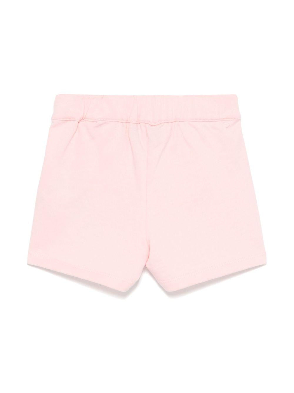 Bermuda per neonata Moschino Kids rosa con vita elasticizzata MUQ01CLCA19 50209 MOSCHINO KIDS