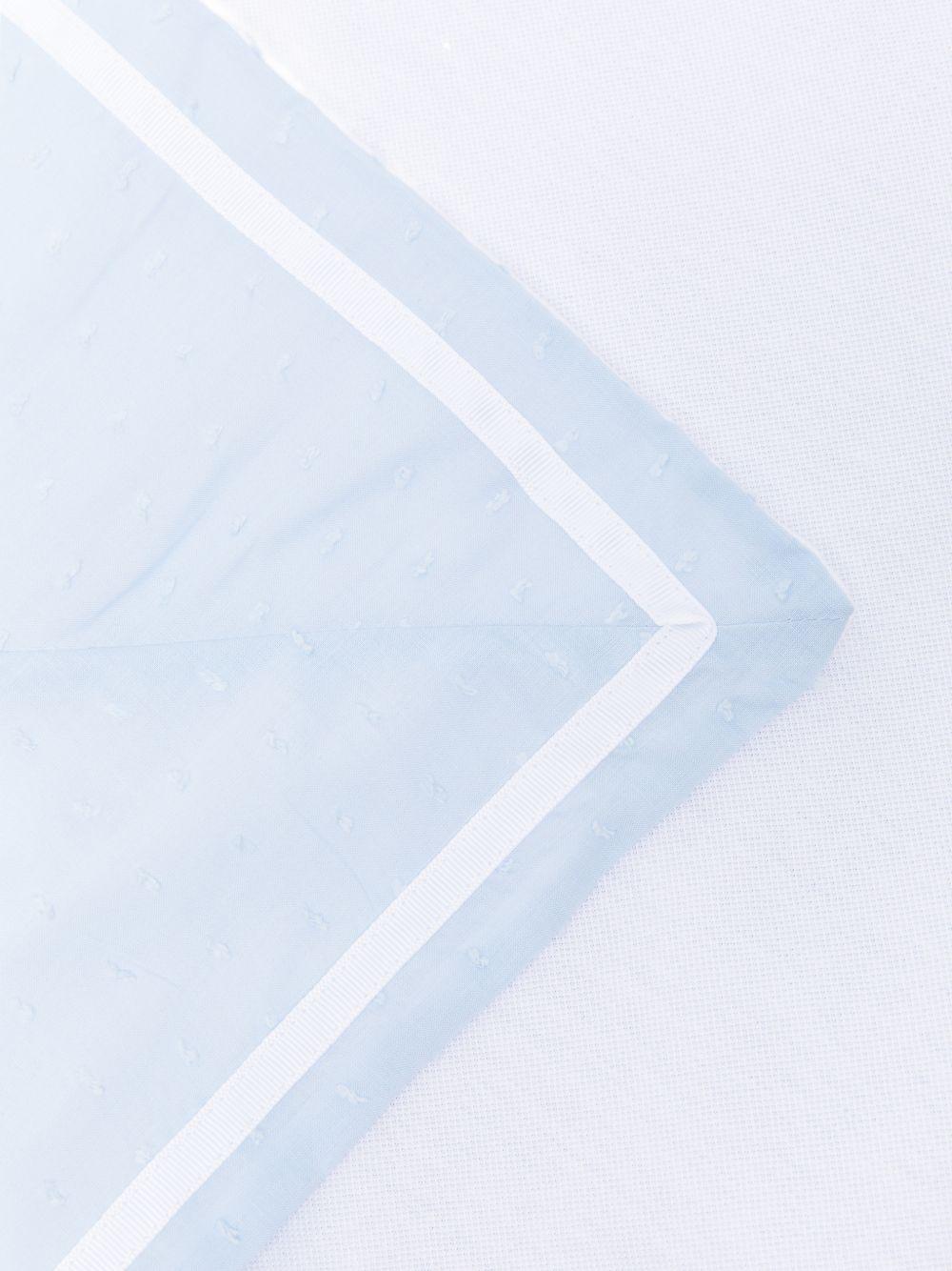 Copertina per neonato La Stupenderia azzurra con texture plumetis 2TBCO55 U39 LA STUPENDERIA