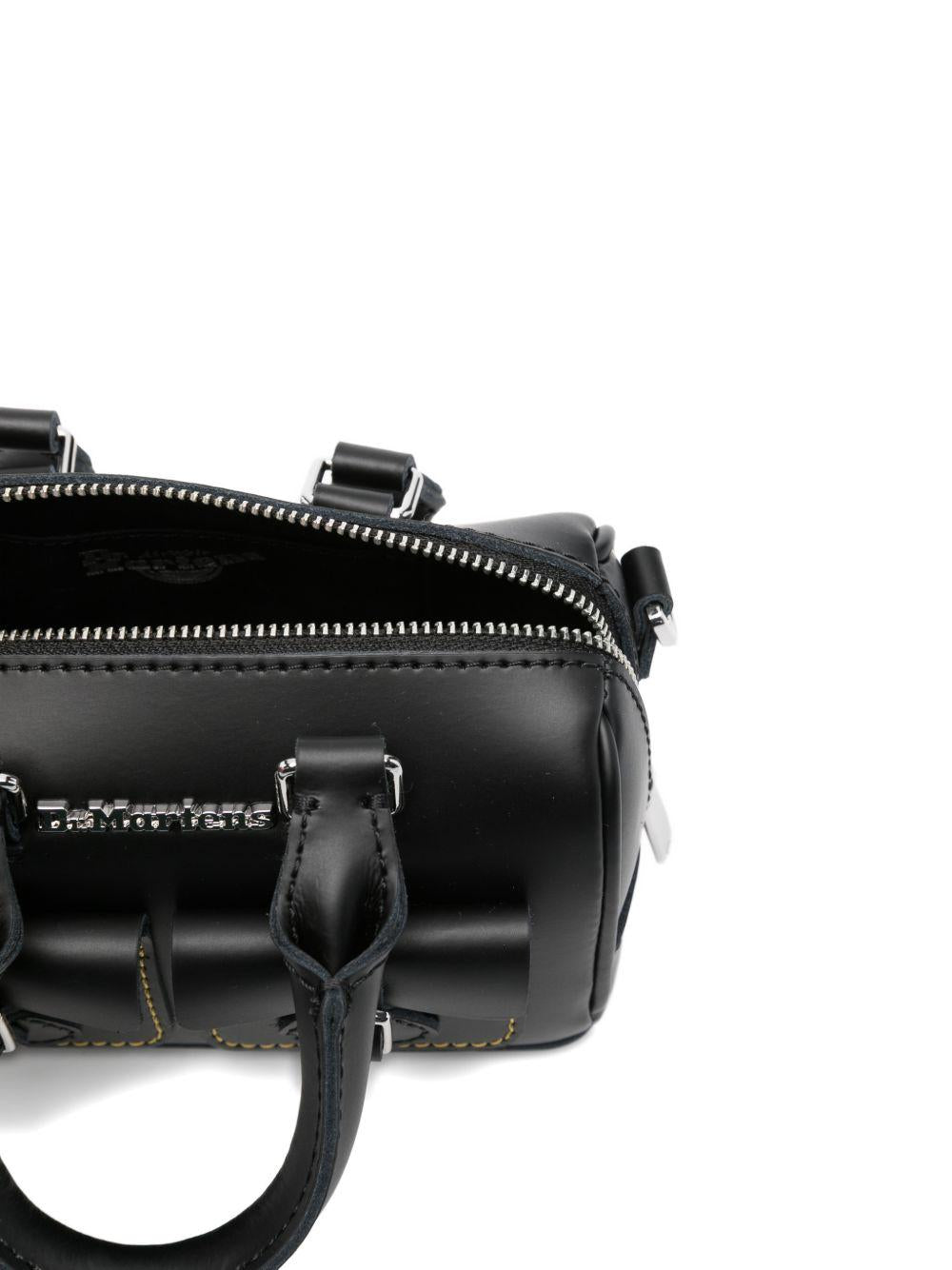 Borsa per bambina Dr. Martens Kids nera con tasche anteriori 41242001 BLACK Dr martens kids