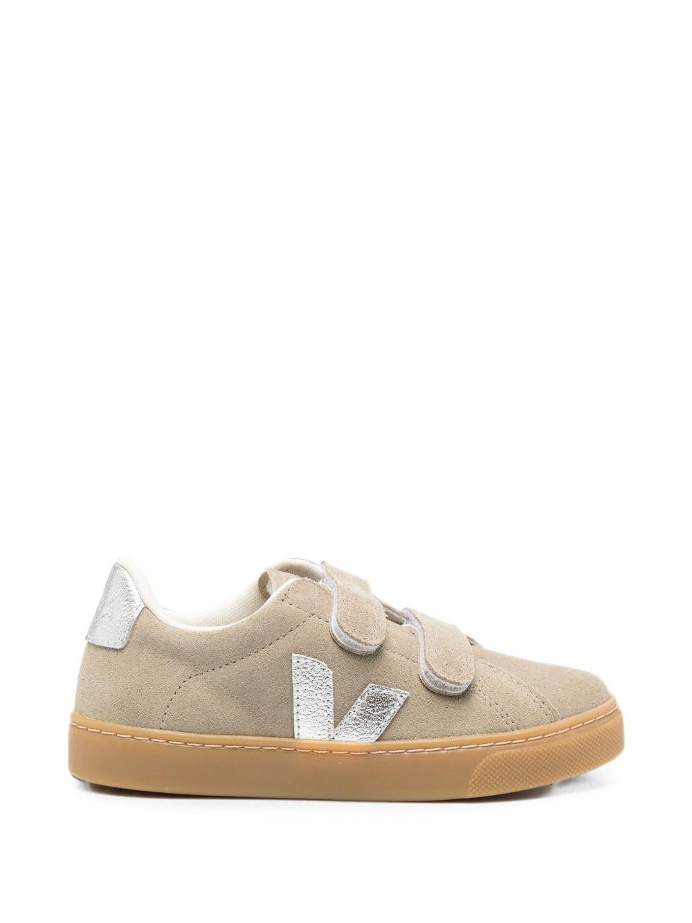 Sneakers per bambini Veja Kids grigie con chiusura touch SV0321748 TAUPE SILVER VEJA KIDS