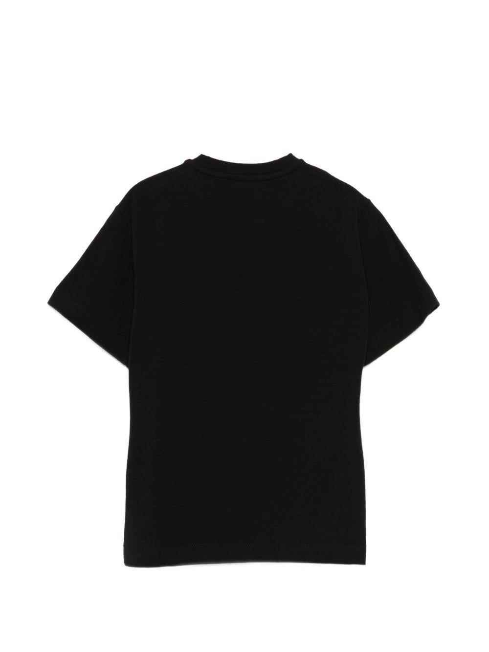 T-shirt per bambina Elisabetta Franchi La Mia Bambina nera con logo EFTS2610JE006 N005 ElISABETTA FRANCHI KIDS