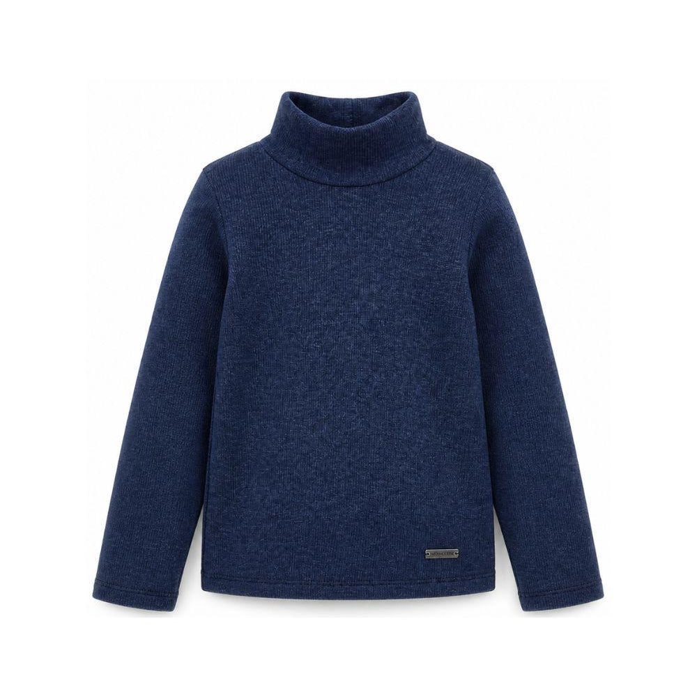 Maglione per bambina Monnalisa Kids blu con motivo a coste 17HLUC 8212 056M MONNALISA KIDS