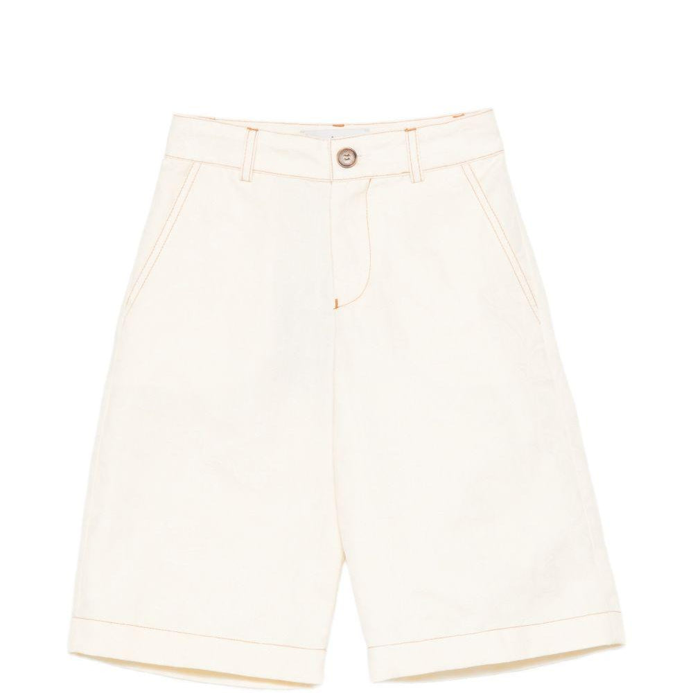 Shorts per bambino Etro Kids bianco con Pegaso ricamato sul retro GY6P09 I0308 105 ETRO KIDS