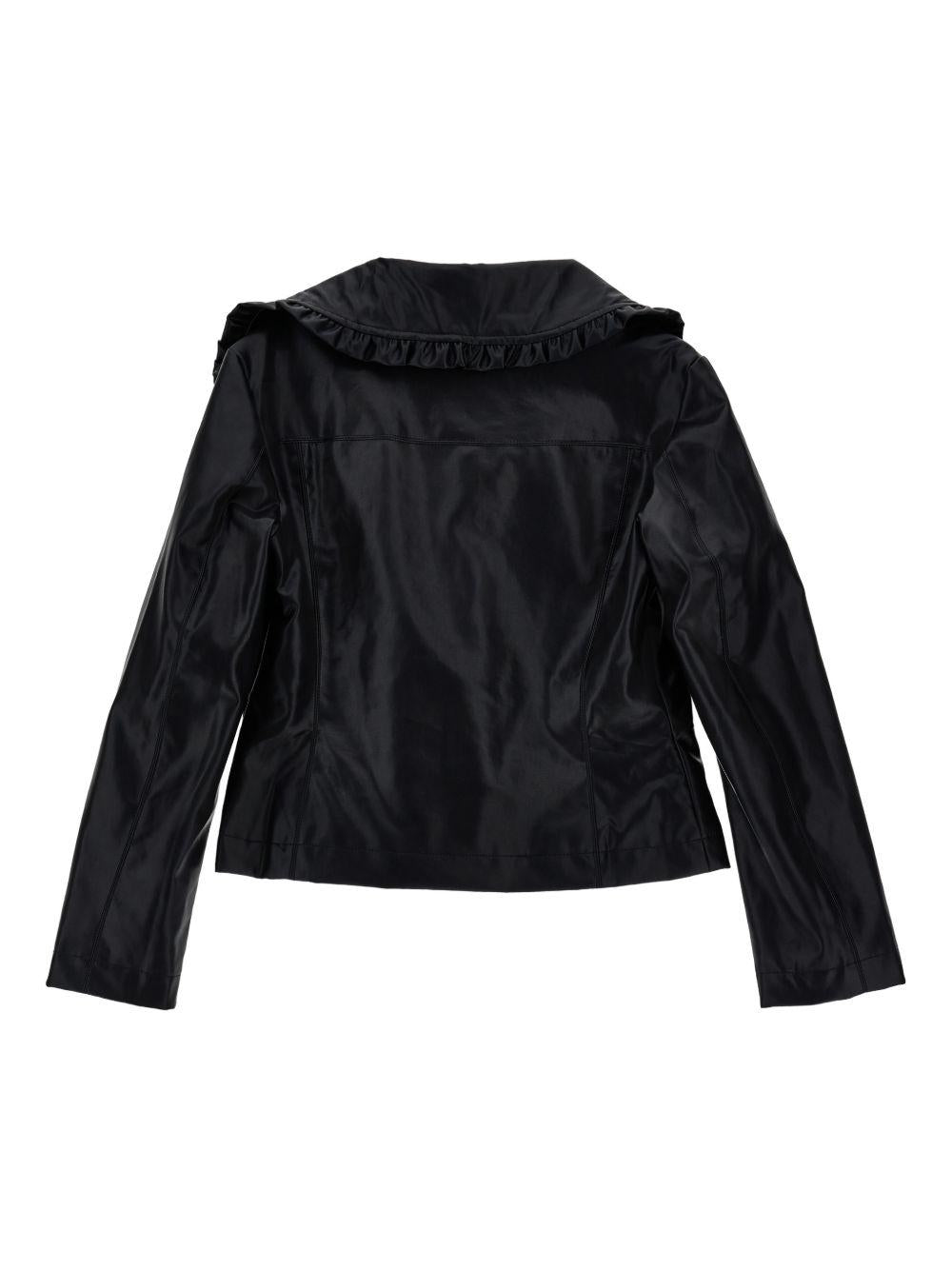 Giacca per bambina Monnalisa nera con zip 17G103 7022 0050 MONNALISA