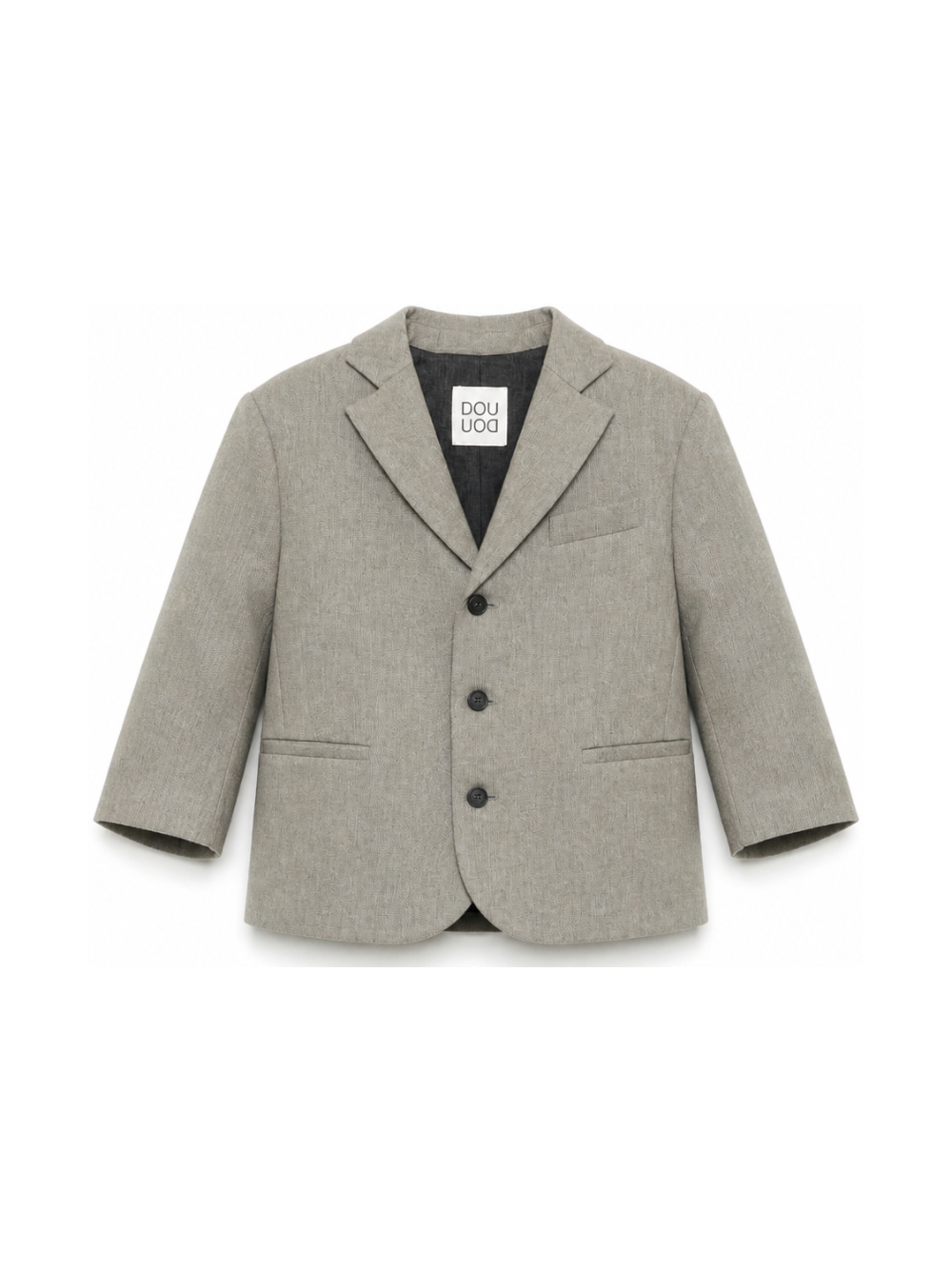 Giacca per bambino Douuod Kids grigia con revers a lancia DZ2P04 I0337 903 DOUUOD KIDS