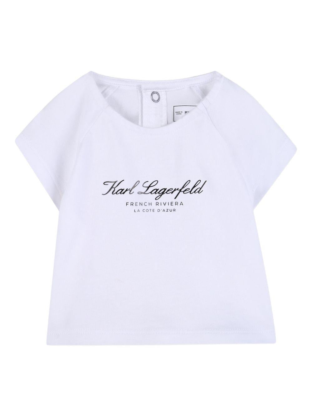 Set 2 pezzi per neonata Karl Lagerfeld Kids multicolore con stampa ikon choupette Z31055 N54 KARL LAGERFELD KIDS