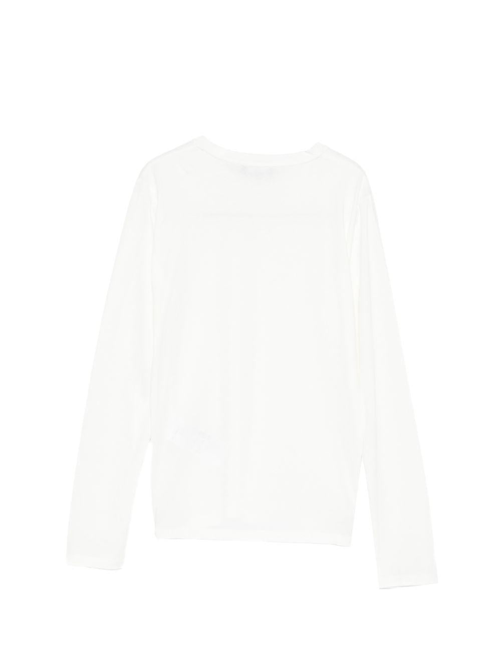 T-shirt per bambino Emporio Armani Kids bianca con dettaglio logo EB000420 AF15013 M0135 EMPORIO ARMANI KIDS