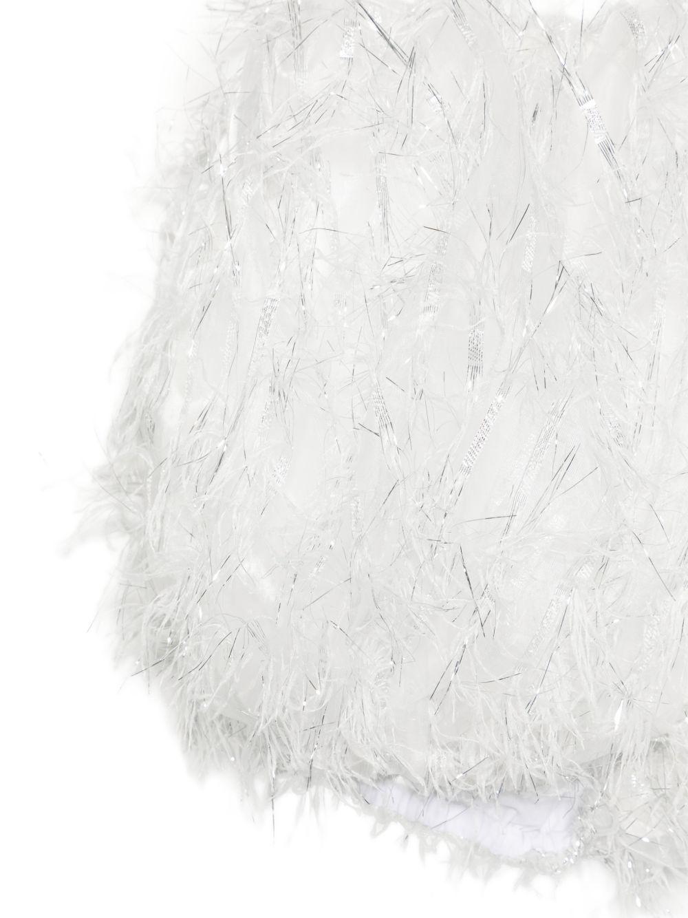 Shorts per bambina A'lapage bianchi con dettaglio frange 26SAGSHO00005E BIANCO A'LAPAGE