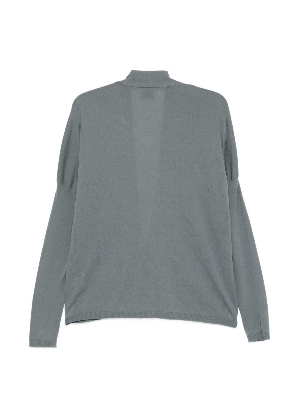 Cardigan per donna Alysi grigio con scollo a V 216429 P6006 NUBE ALYSI