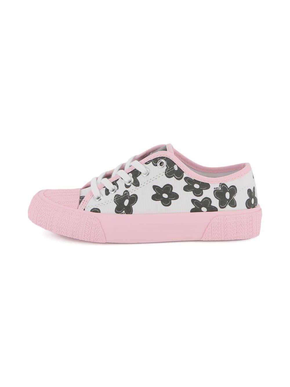 Sneakers per bambina The Marc Jacobs Kids rosa con stampa floreale W60820 475 THE MARC JACOBS KIDS