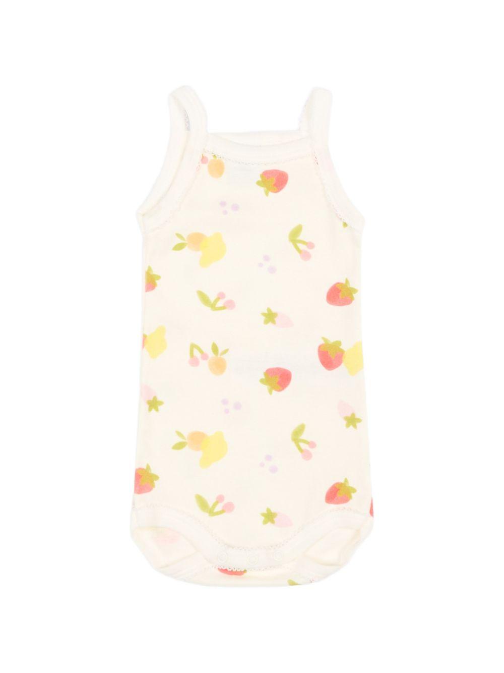 Set di tre body per neonata Petit Bateau multicolore con stampa grafica A0FRX 00 PETIT BATEAU